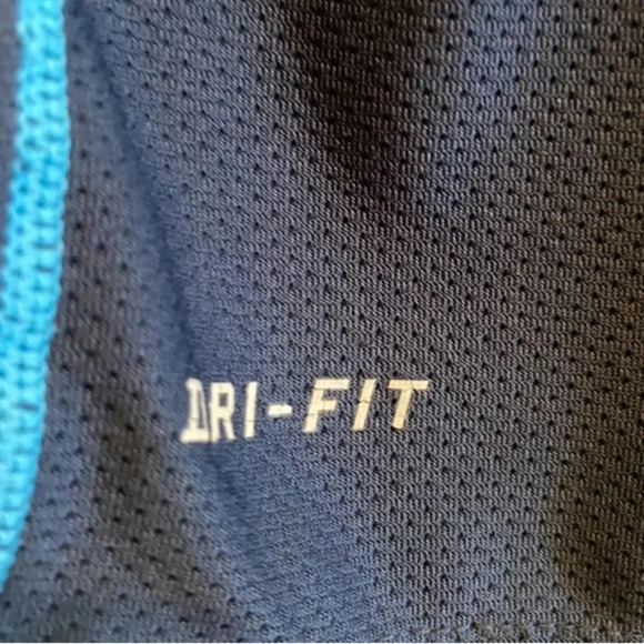 NIKE EUC BOYS NAVY DRI FIT TOP SHIRT TOPS TSHIRT SHIRTS BLUE CASUAL SIZE L LARGE - Picture 3 of 4